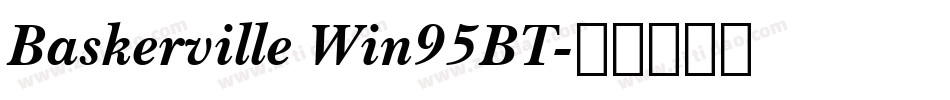 Baskerville Win95BT字体转换